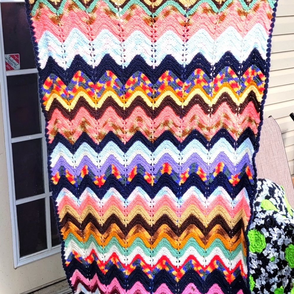 Handmade 60×80 Afghan throw blanket